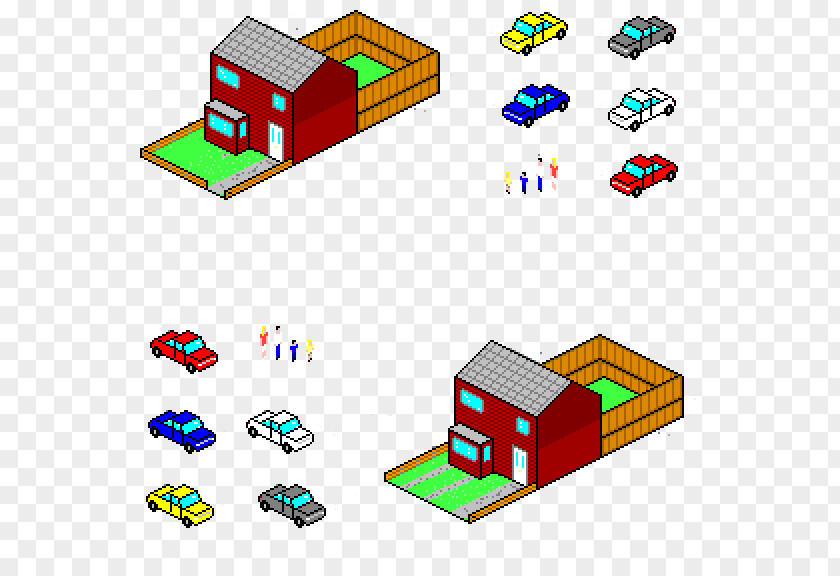 Isometric Sprite Line Point Toy Clip Art PNG