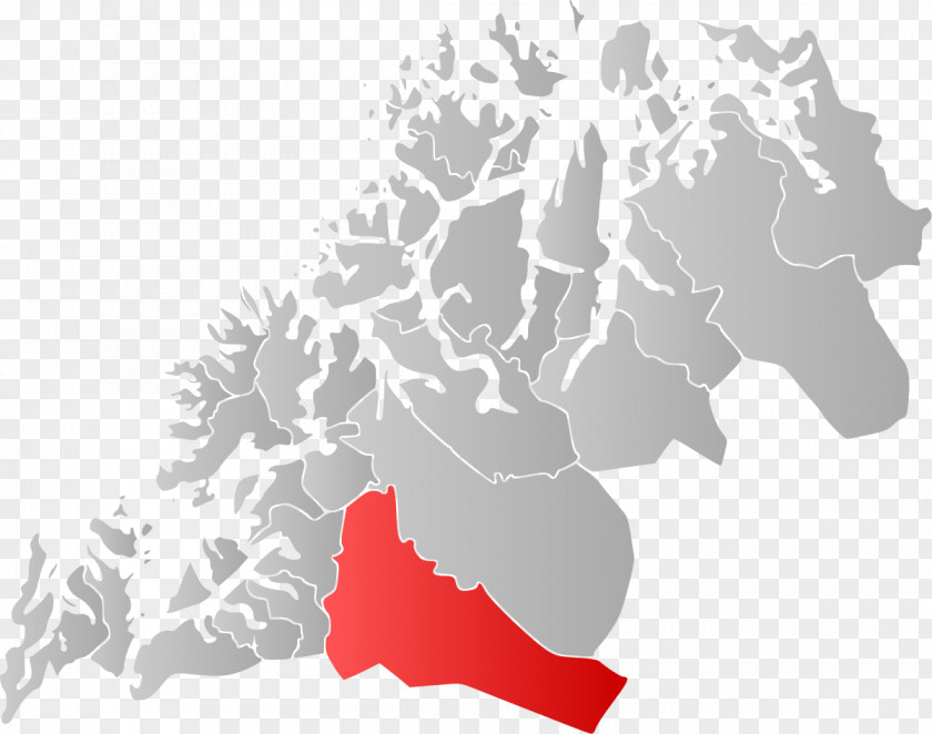 Map Bardu Balsfjord English Wikipedia PNG