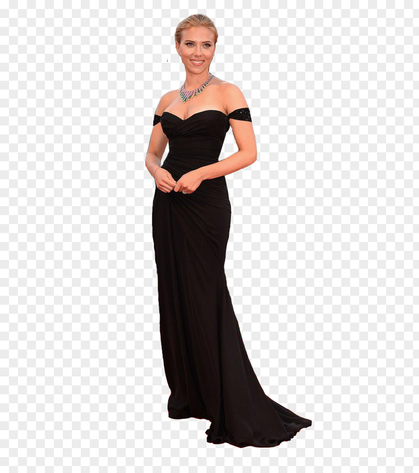 Miss World Little Black Dress Shoulder Satin Gown PNG