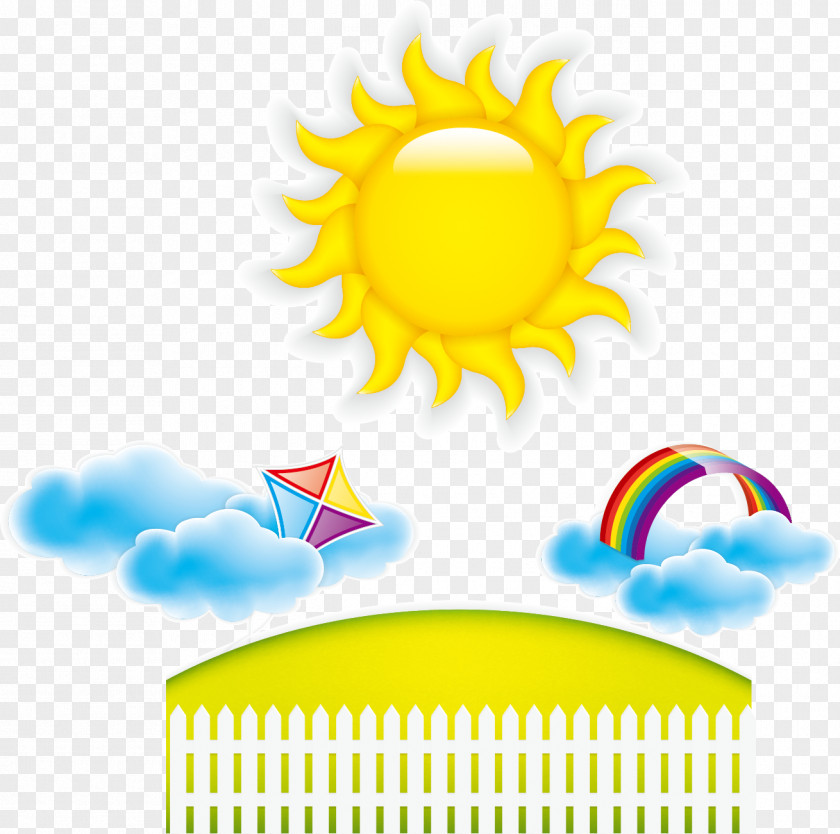 Sun Rainbow Creative Posters PNG