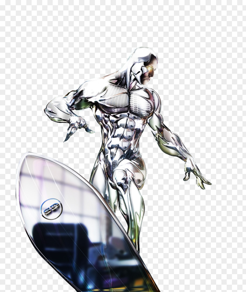 Surfer Artwork DeviantArt Silver Digital Art Figurine PNG