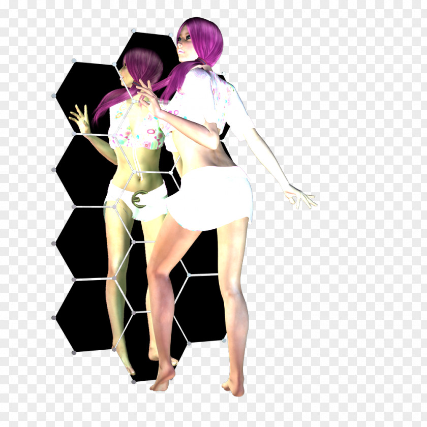 3D Hyun Dance Group Character Material Free To Pull Illustration PNG