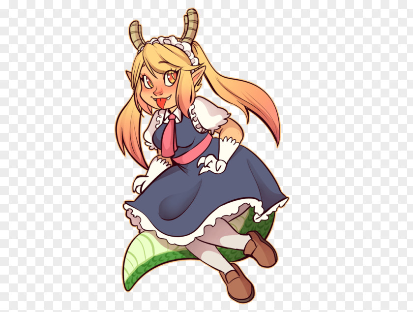 Maid Miss Kobayashi's Dragon Legendary Creature Clip Art PNG