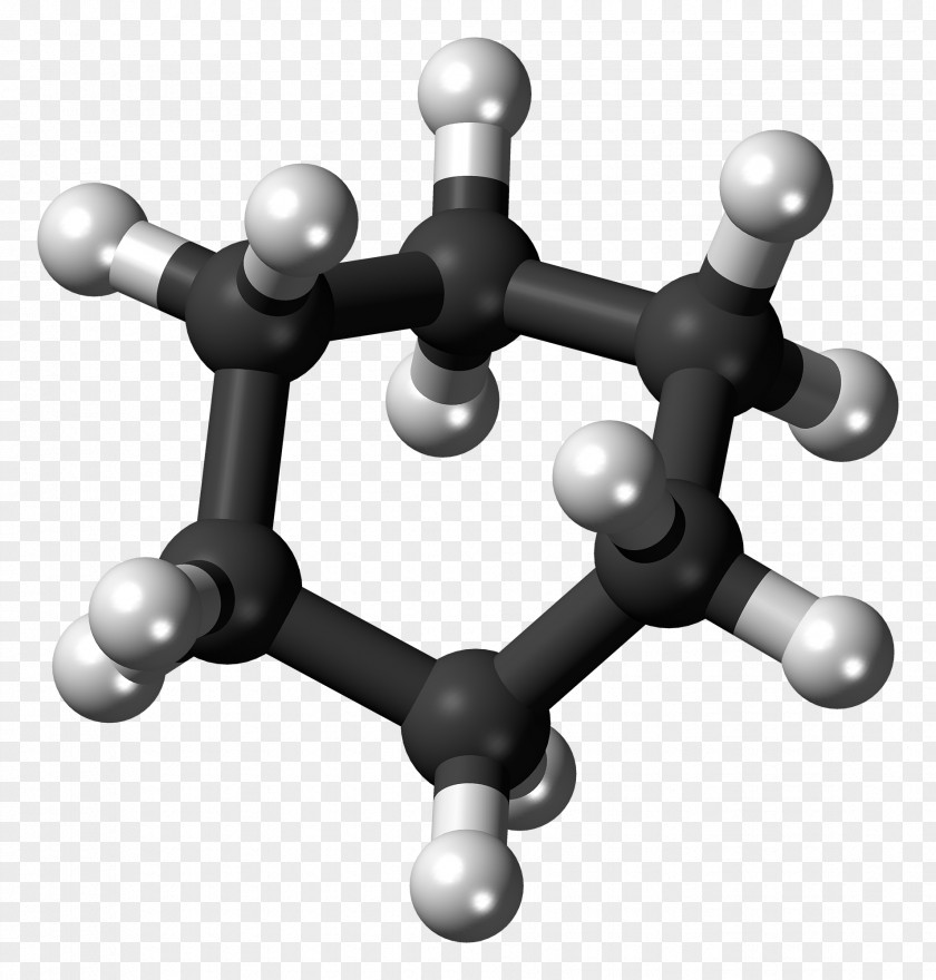 Molecule Ball-and-stick Model Heterocyclic Compound Molecular Space-filling PNG