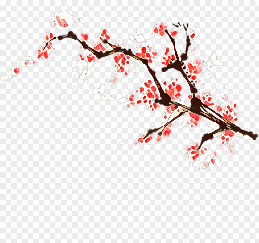 Tree Twig Cherry Blossom PNG