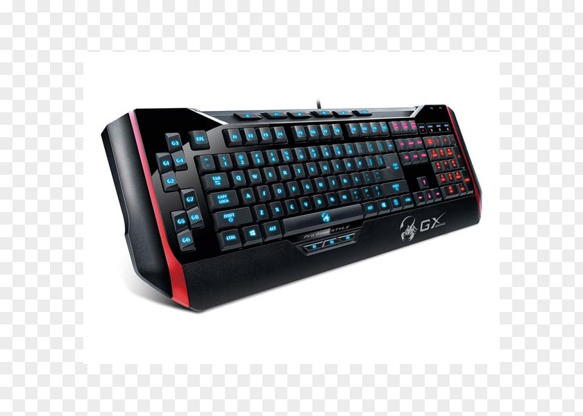 Computer Mouse Keyboard Video Game Gaming Keypad Genius GX Manticore Scorpion K20 CZ+SK PNG