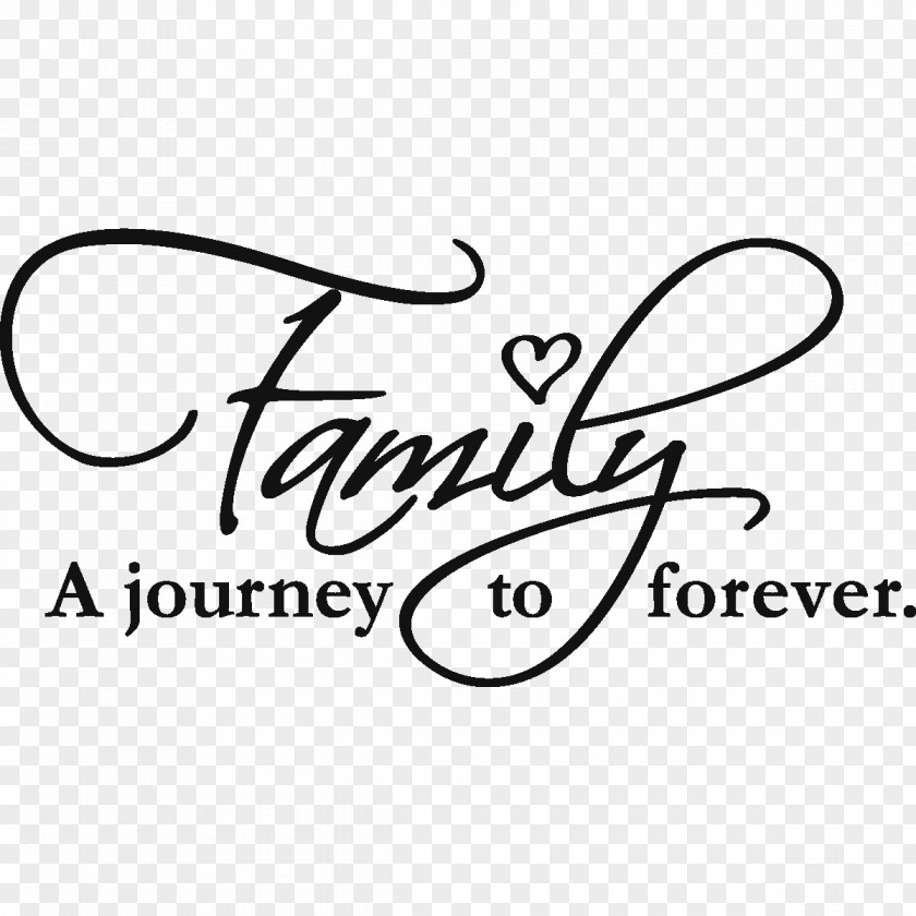 Forever Family Wall Decal Love Sticker PNG