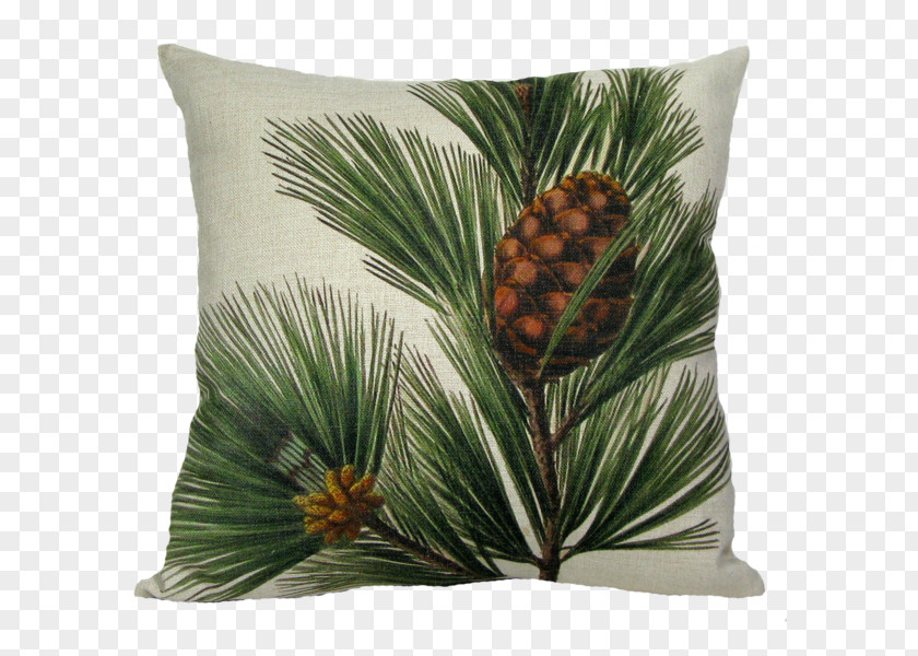 Pine Boughs Throw Pillows Cushion Down Feather Slipcover PNG