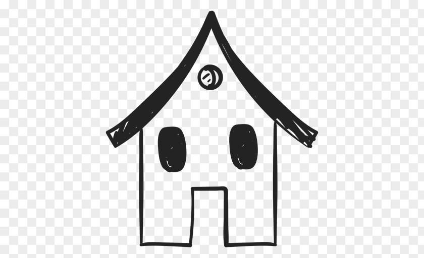 Symbol Line Art House PNG