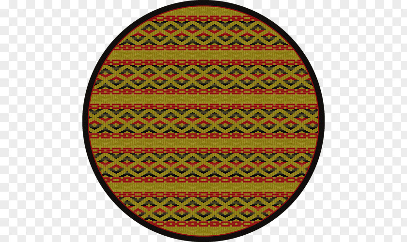 Circle Basketweave Carpet Weaving Pattern PNG