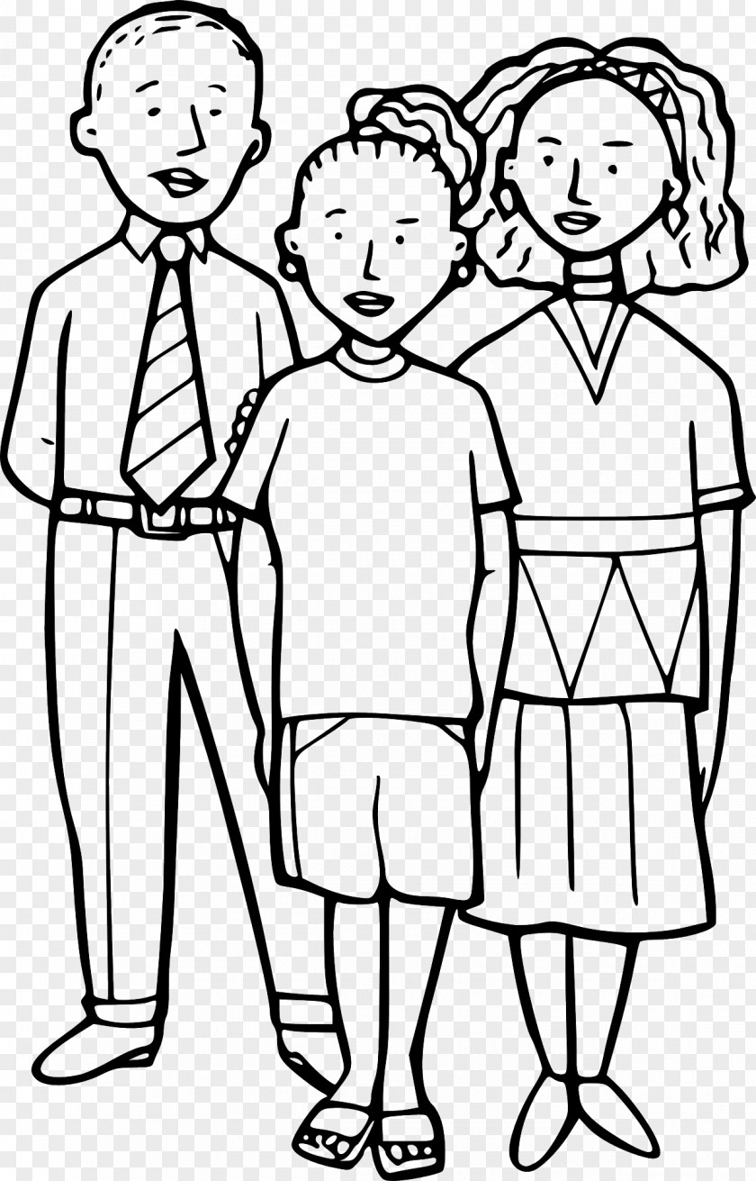 Familys Clipart White People Black Clip Art PNG