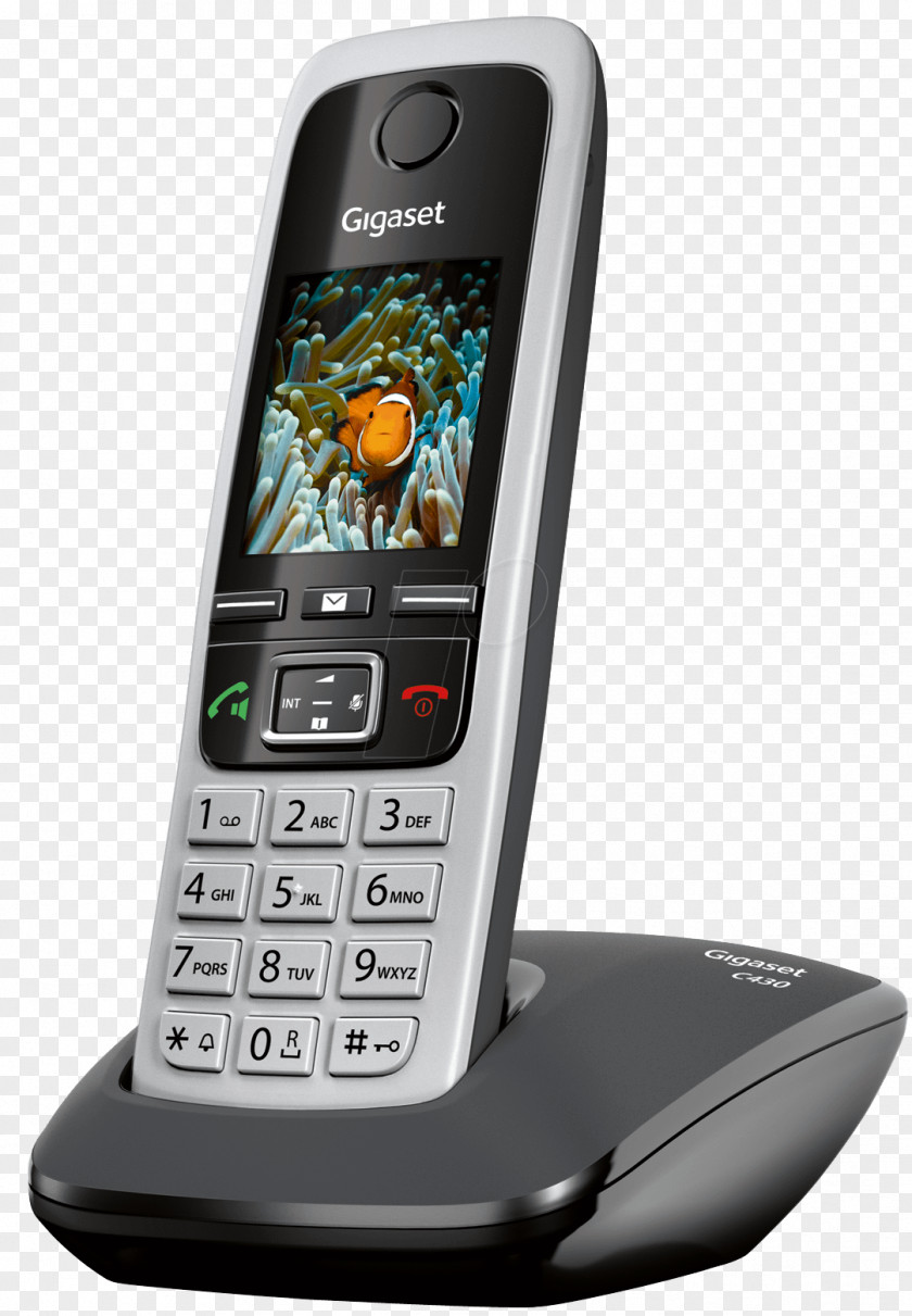 Gigaset C430A Digital Enhanced Cordless Telecommunications Telephone Communications PNG