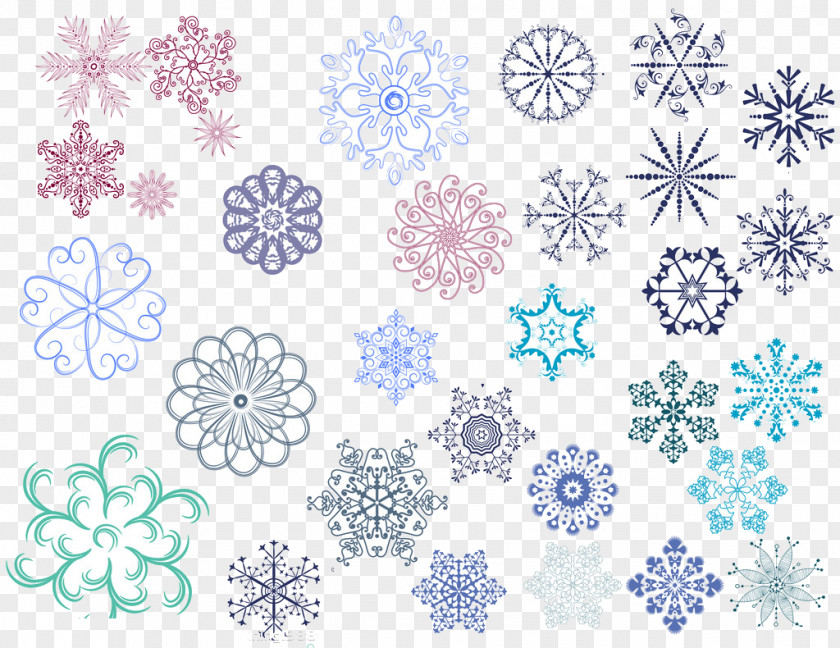 Snowflake Template Pattern PNG