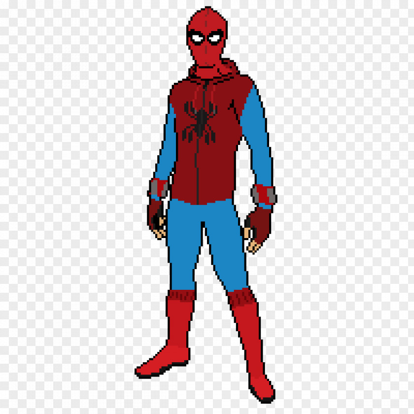 Spiderman Homecoming Superhero Costume Animated Cartoon PNG