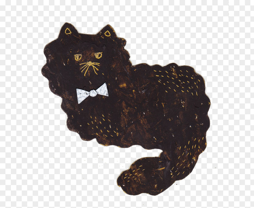 Cartoon Black Kitten Cat Animation PNG