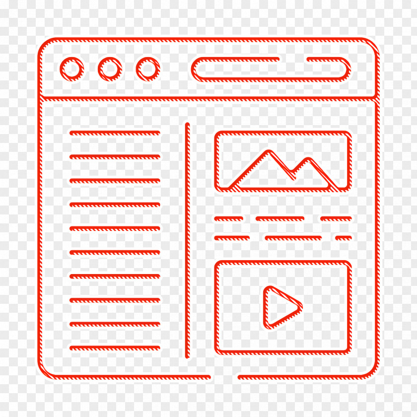 Content Icon Layout Web Design PNG