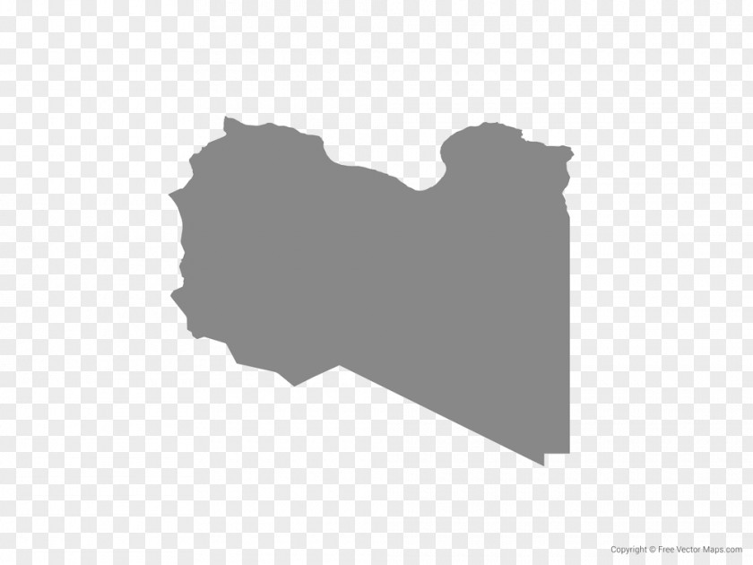 Map Flag Of Libya Vector PNG