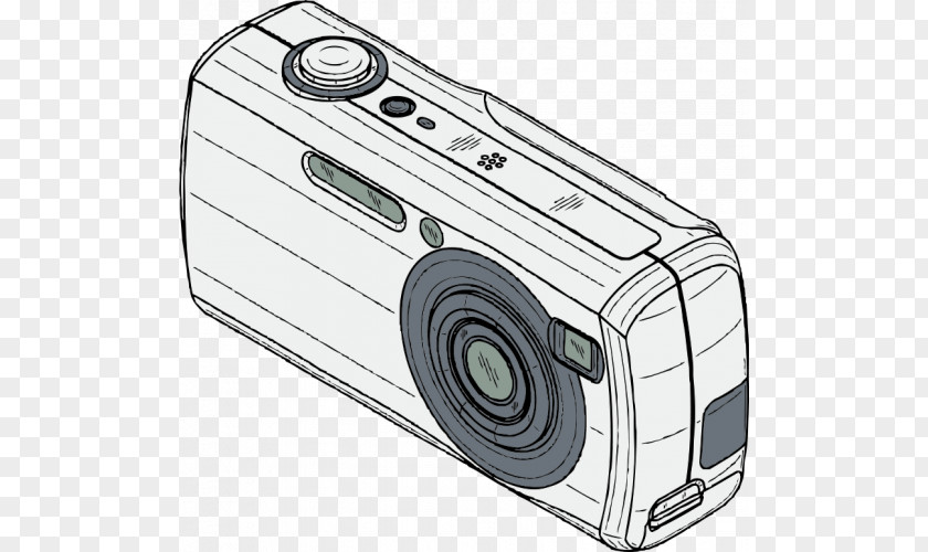 Pencil Hand-painted Camera Digital Photography Clip Art PNG
