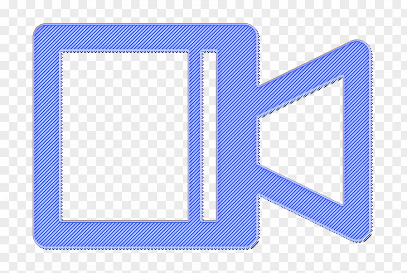 Rectangle Electric Blue Cam Icon Camera Record PNG