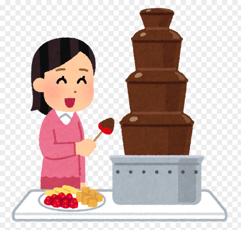 Chocolate Fondue Fountain White Giri Choco PNG