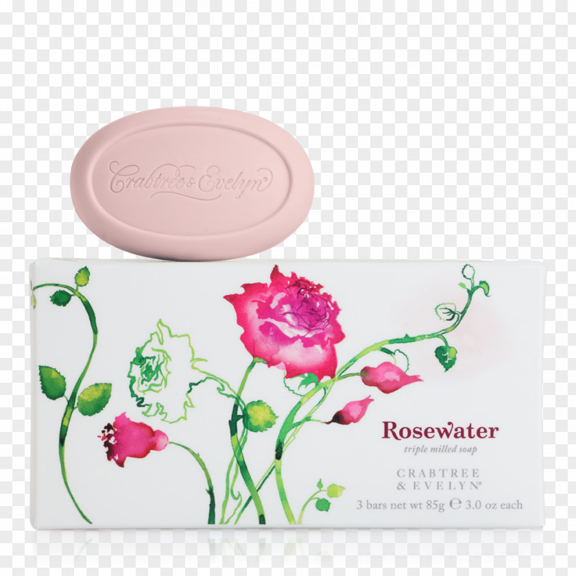 Soap Crabtree & Evelyn Rose Water And Bathing PNG