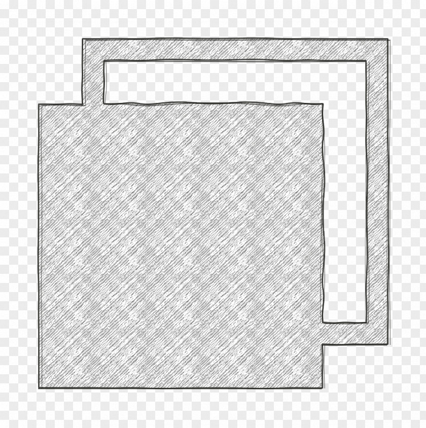 Paper Rectangle Block Icon Copy Front PNG