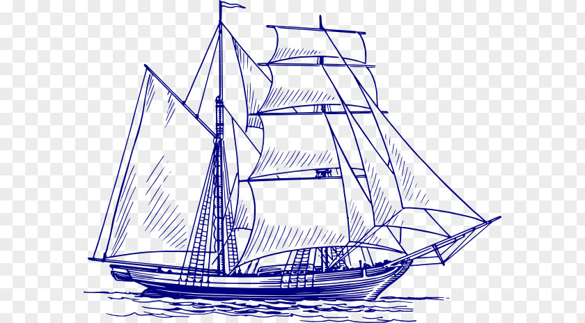 Clipper Ships Images Drawing Sailboat Sailing Ship PNG