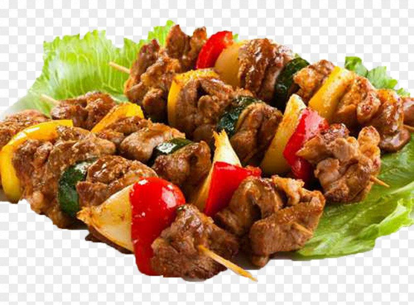 Roasted Barbecue Shashlik Venison Meat Skewer PNG