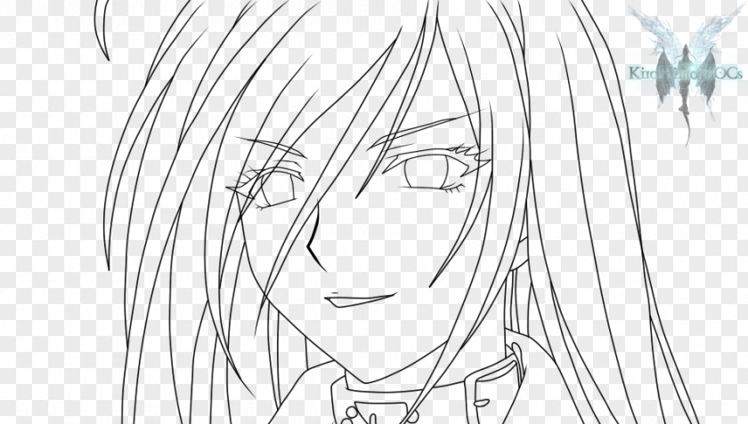 Vampire Line Art Moka Akashiya Rosario + Sketch PNG