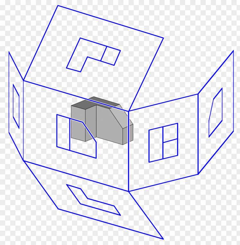 Angle Multiview Projection An Introduction To Technical Drawing: Third PNG