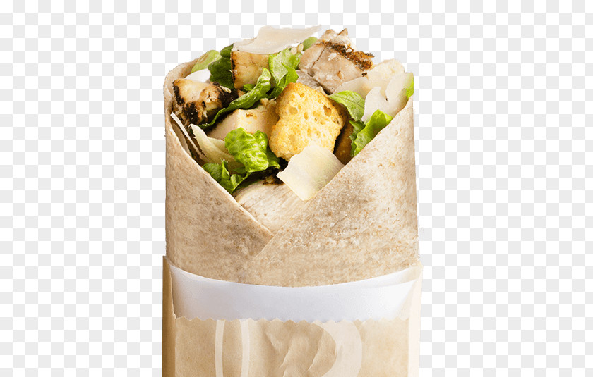 Spicy Chicken Wrap Caesar Salad Vinaigrette Food PNG