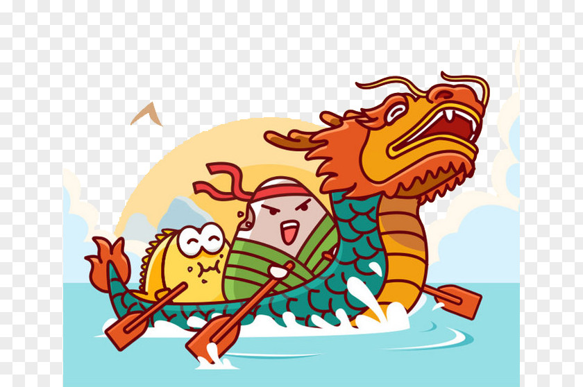 Dragon Boat Race Zongzi Festival PNG