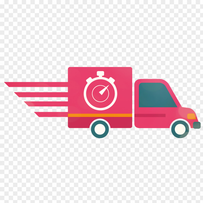 Express Car Logistics Delivery Courier PNG