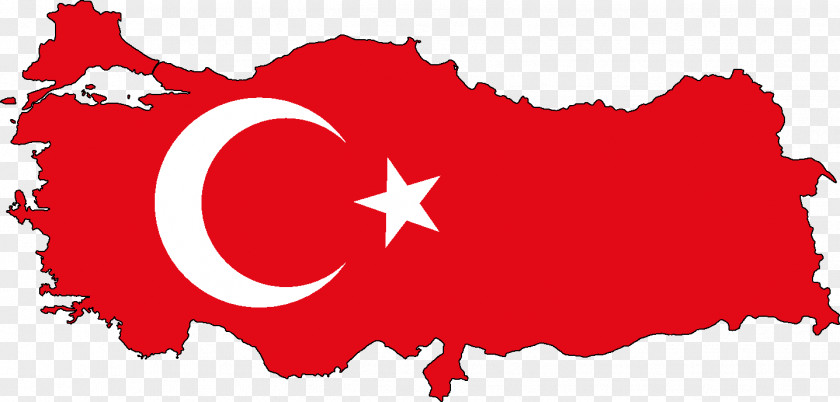 Flag Of Turkey Map Stock Photography PNG