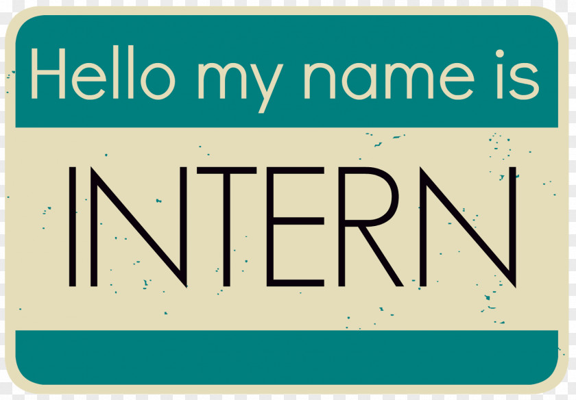 Hello My Name Is Intern Résumé Job Hunting Career PNG