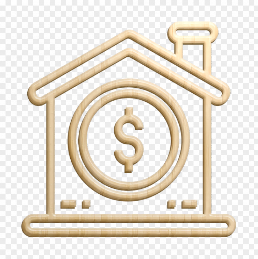 Rent Icon Coin Home PNG