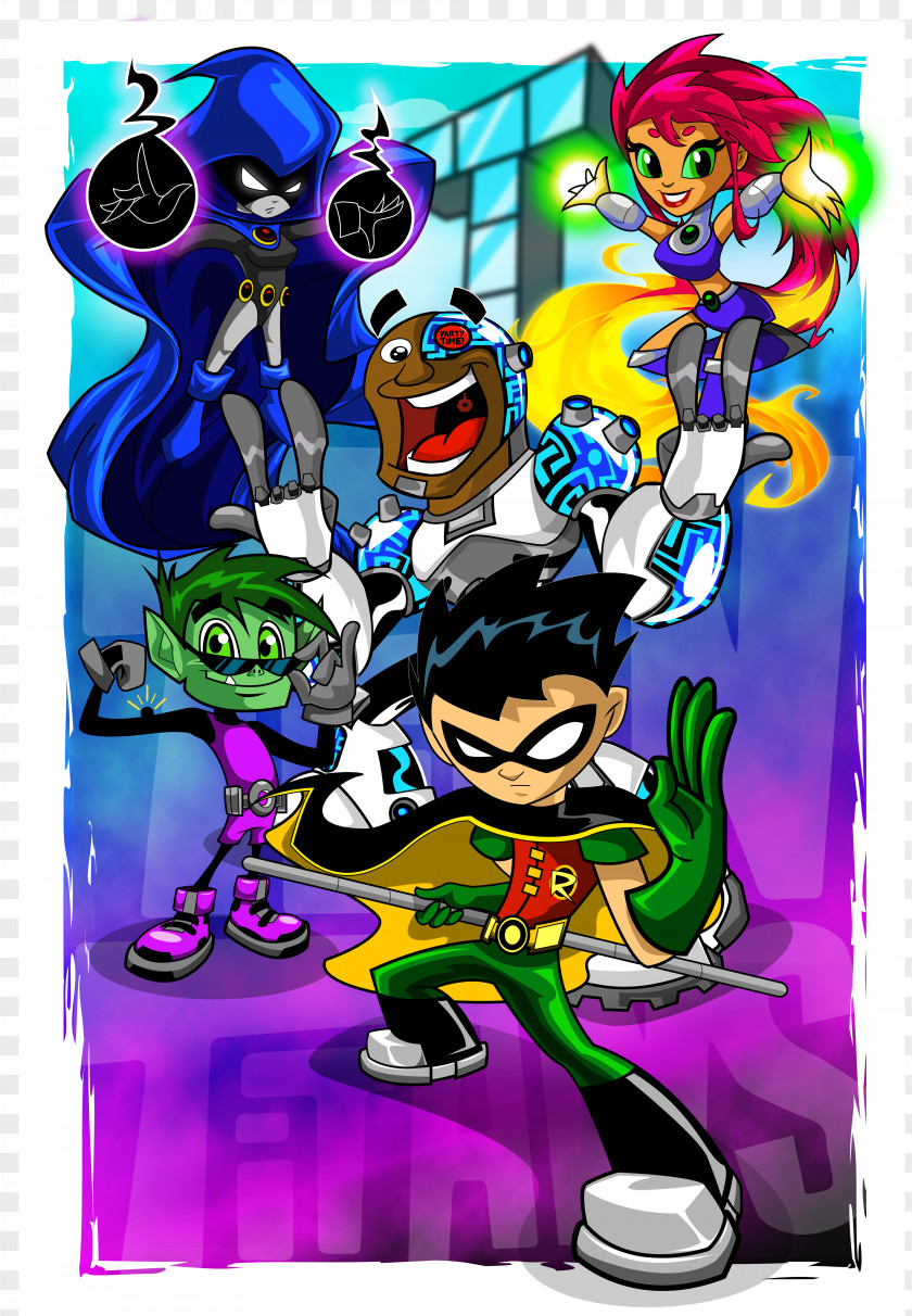 Teen Titans Cyborg Fiction Cartoon Character PNG