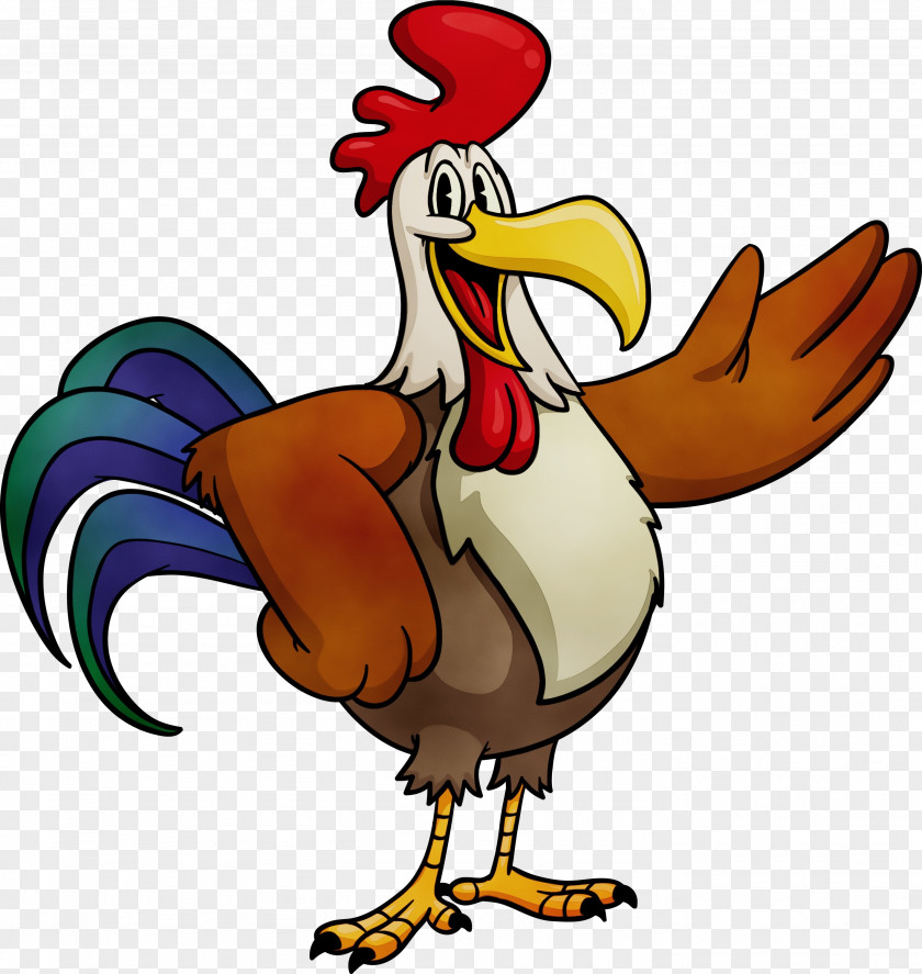 Wing Chicken Bird Rooster Cartoon Beak PNG
