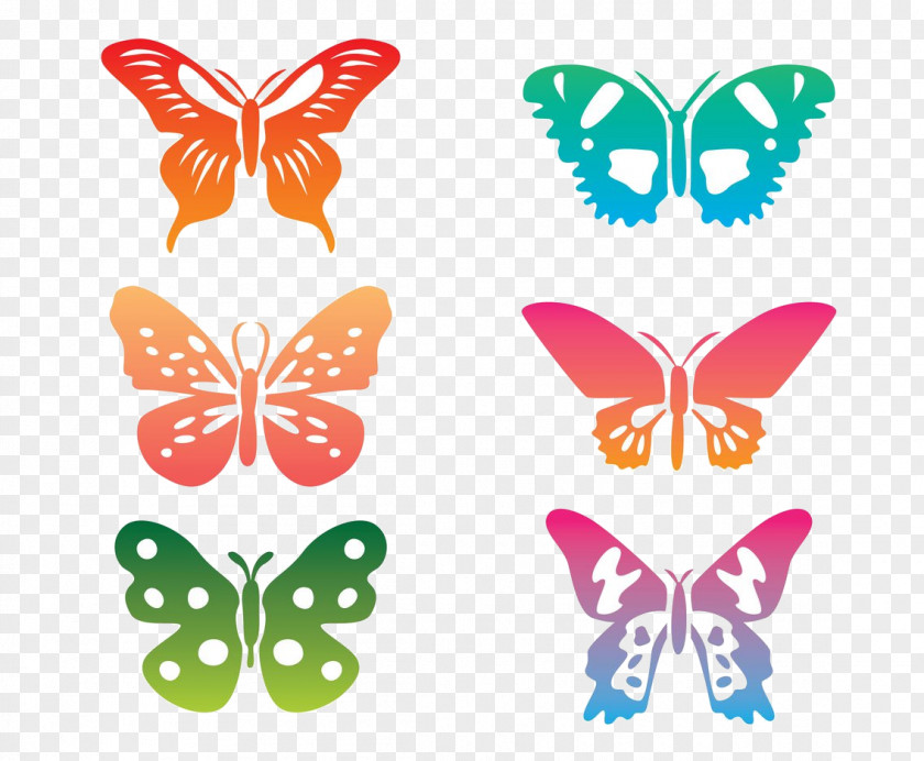 Brushfooted Butterfly Animal Figure Design PNG