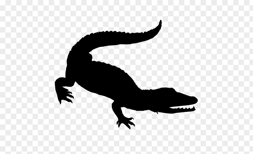 Crocodile Silhouette Reptile Alligator Shape PNG
