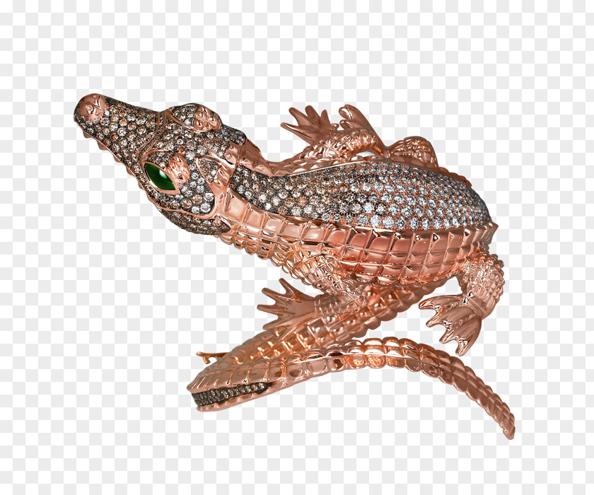 Jewellery Crocodiles Gold Bangle PNG