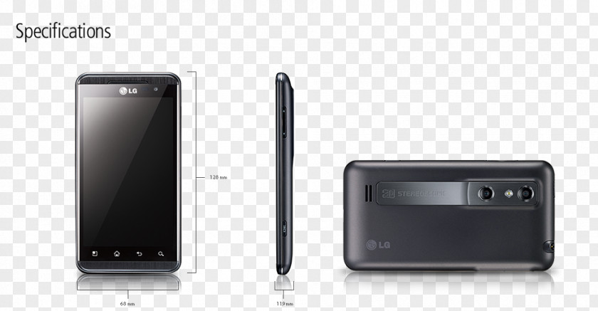 LG Optimus 3D Feature Phone Smartphone Multimedia Electronics PNG
