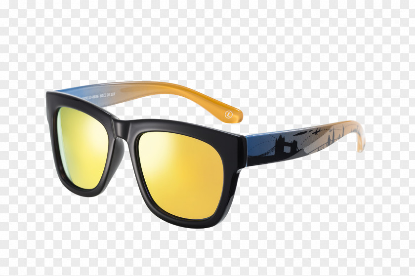 Yolo Boomerang Goggles Sunglasses Yellow Plastic PNG
