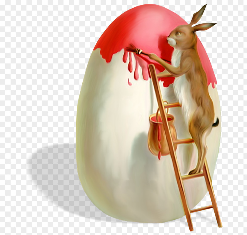 Easter Bunny Egg Postcard Holiday PNG