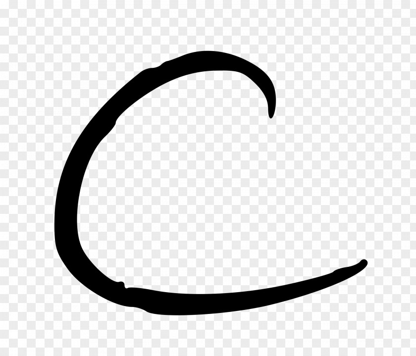 Letter C Black And White Pattern PNG