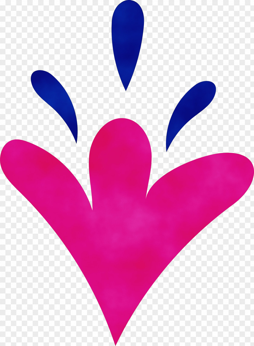 Pink M Heart M-095 PNG