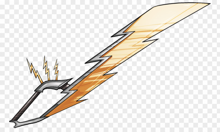 Self-Replica Weapon Klewang Machete Lightning Rod PNG