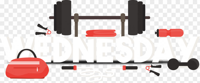 Vector Barbell Fitness Centre Poster PNG