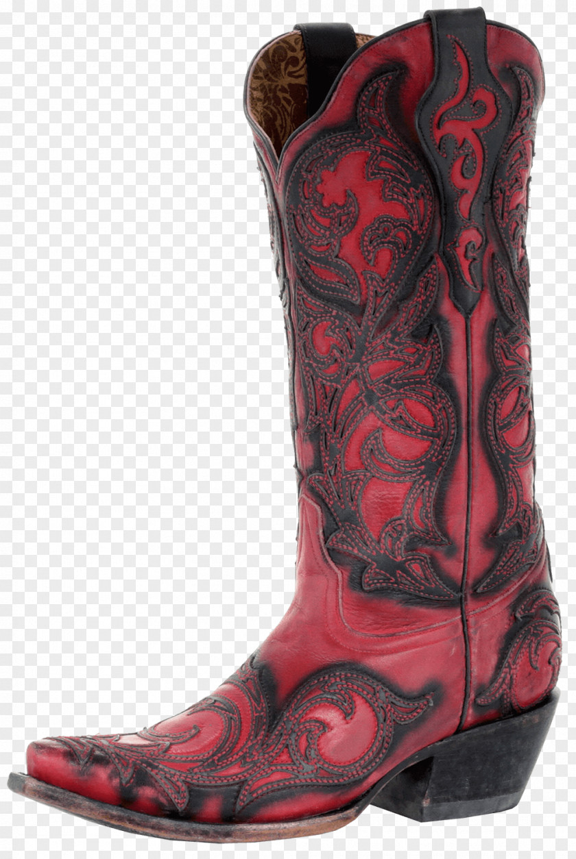Boot Cowboy Fashion Shoe Red PNG