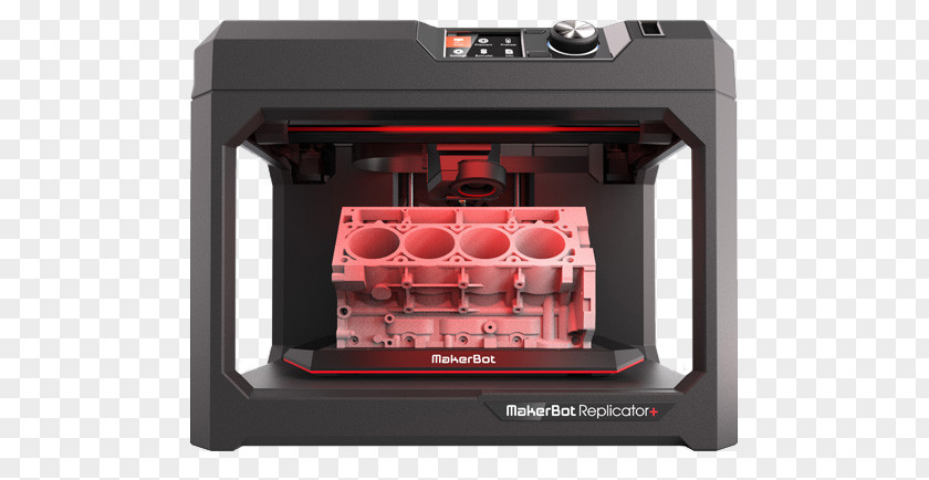 Printer MakerBot Replicator + 3D Printing Black SMART EXTRUDER+ Extruder PNG